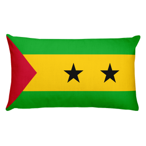 Default Title Sao Tome and Principe Flag Allover Print Rectangular Pillow Home by Design Express