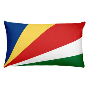 Default Title Seychelles Flag Allover Print Rectangular Pillow Home by Design Express