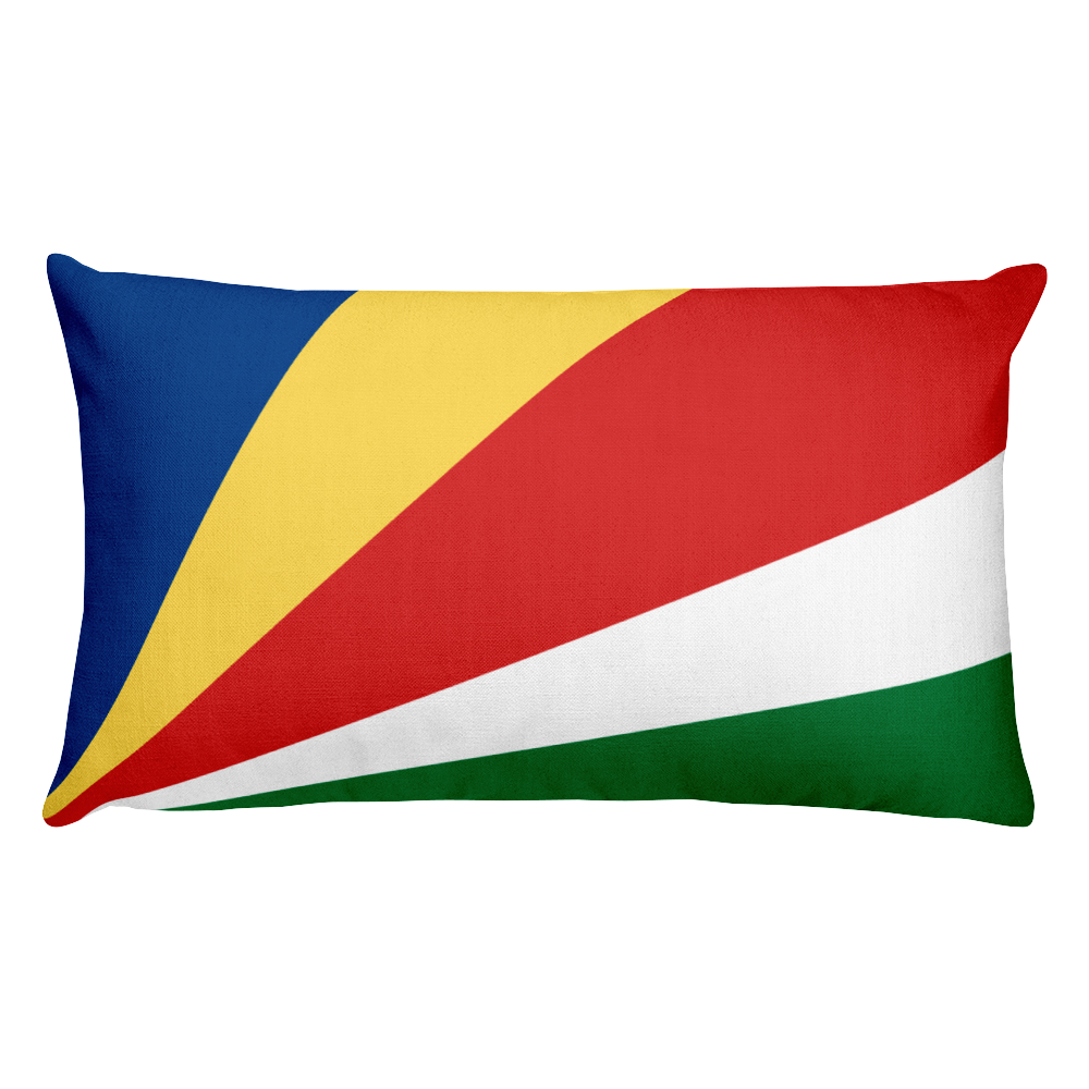 Default Title Seychelles Flag Allover Print Rectangular Pillow Home by Design Express