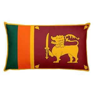 Default Title Sri Lanka Flag Allover Print Rectangular Pillow Home by Design Express