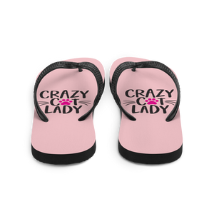 Crazy Cat Lady (Cat Lover) Funny Flip-Flops by Design Express