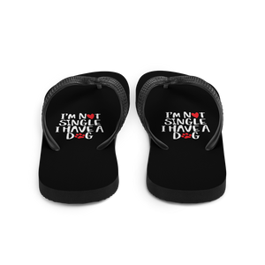 I'm Not Single, I Have A Dog (Dog Lover) Funny Flip-Flop by Design Express