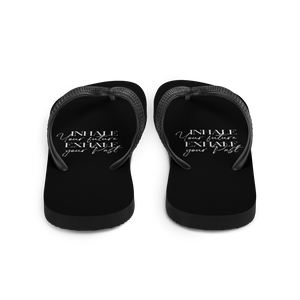 Inhale your future, exhale your past (motivation) Flip-Flops by Design Express