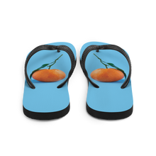 Orange on Blue Flip-Flops by Design Express