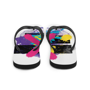 Abstract Series 01 Flip Flops White by Design Express