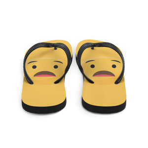 Curious Emoji Flip-Flops