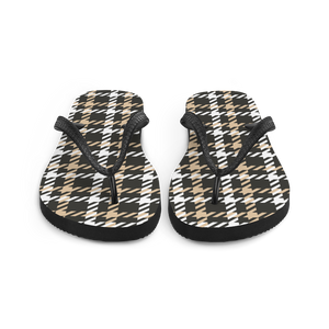 Houndstooth Large Pattern Flip-Flops by Design Express