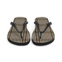 Herringbone Glen Plaid Pattern Flip-Flops by Design Express