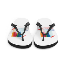 Rainbow Flip-Flops White by Design Express