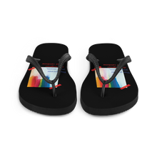 Rainbow Flip-Flops Black by Design Express