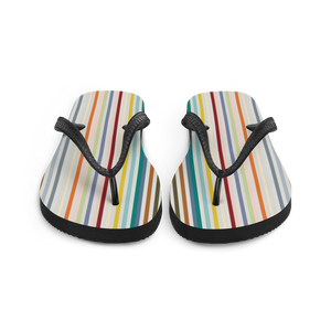 Colorfull Stripes Flip-Flops by Design Express