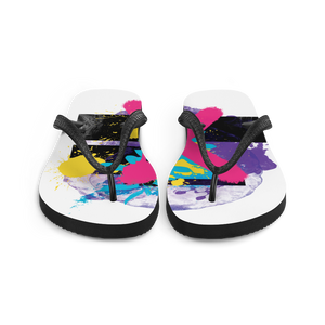 Abstract Series 01 Flip Flops White by Design Express