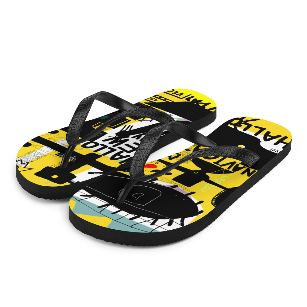 S Basquiat Style Flip-Flops by Design Express