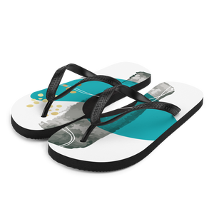 S Composition Abstract Art Flip-Flops by Design Express