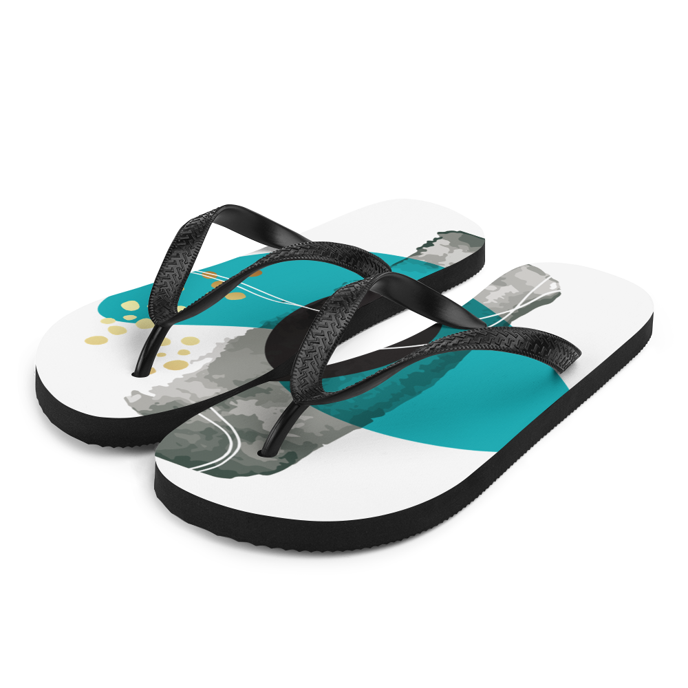 S Composition Abstract Art Flip-Flops by Design Express