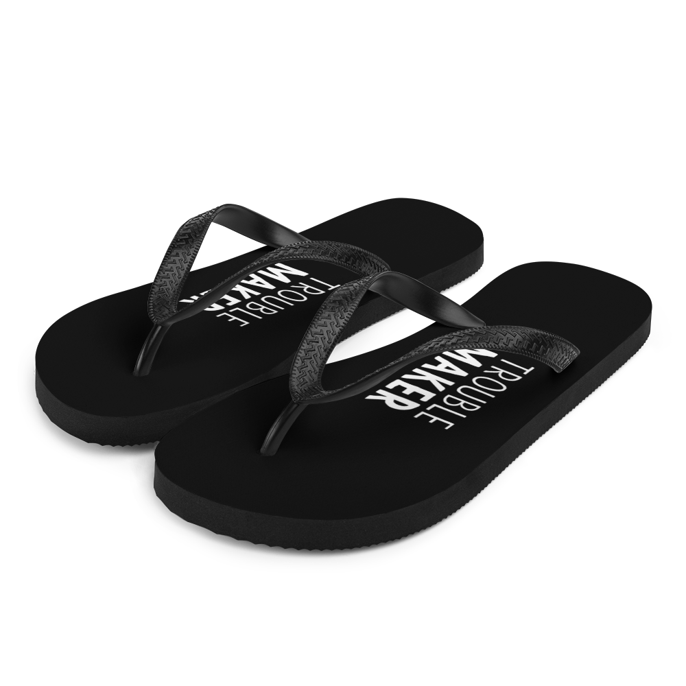 S Trouble Maker (Funny) Flip-Flops by Design Express