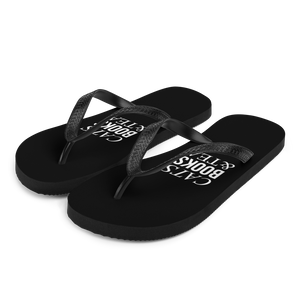 S Cats Books Tea (Funny) Flip-Flops by Design Express