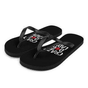 S Crazy Dog Lady (Dog lover) Funny Flip-Flops by Design Express