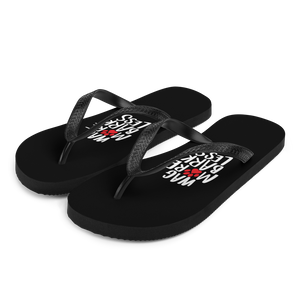 S Wag More Bark Less (Dog lover) Funny Flip-Flops by Design Express