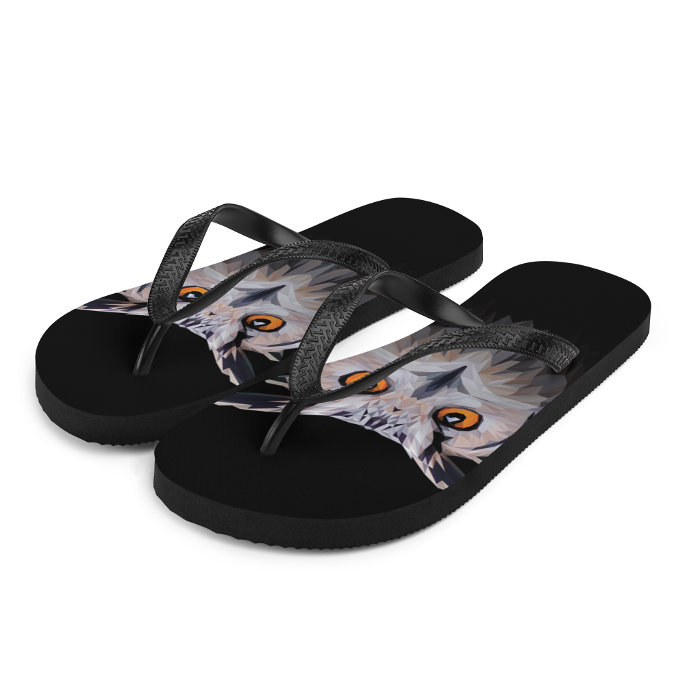 S Owl Art Flip-Flops by Design Express