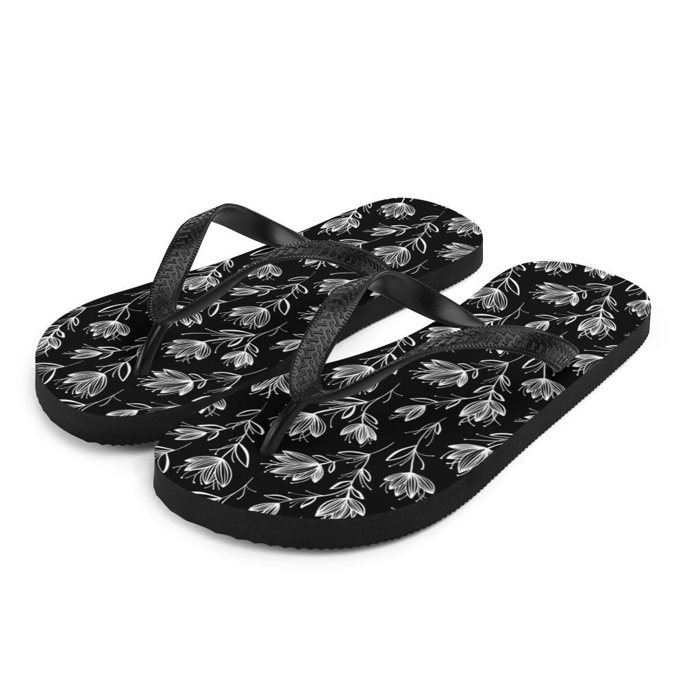 S Leaf Line Pattern Flip-Flops by Design Express