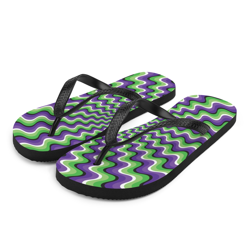 S Optical Illusion Flip-Flops by Design Express