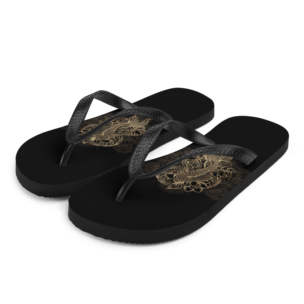 S Gold Koi Fish Flip-Flops by Design Express