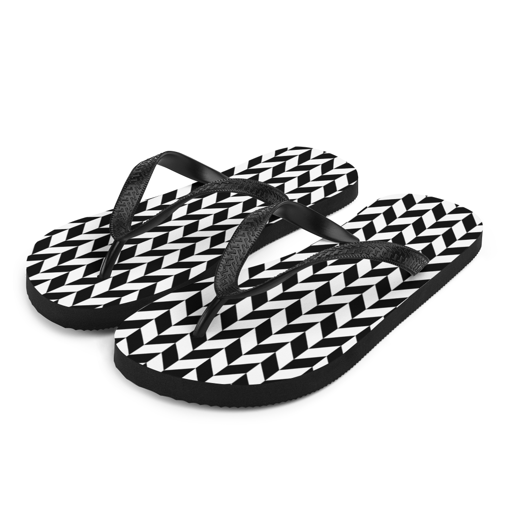 S Chevron Flip Pattern Flip-Flops by Design Express