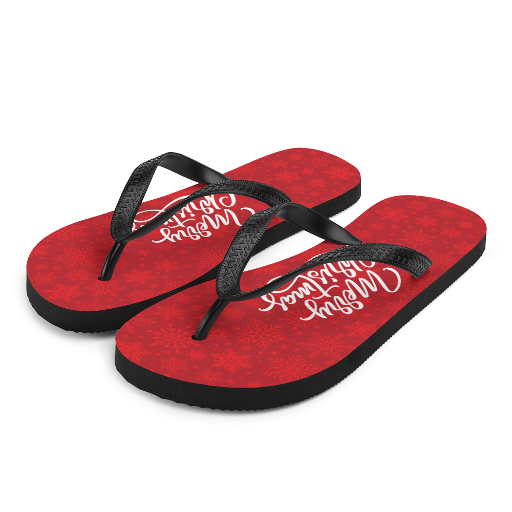 S Merry Christmas Flip-Flops by Design Express