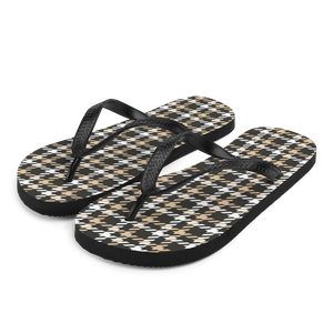 S Houndstooth Small Pattern Flip-Flops by Design Express