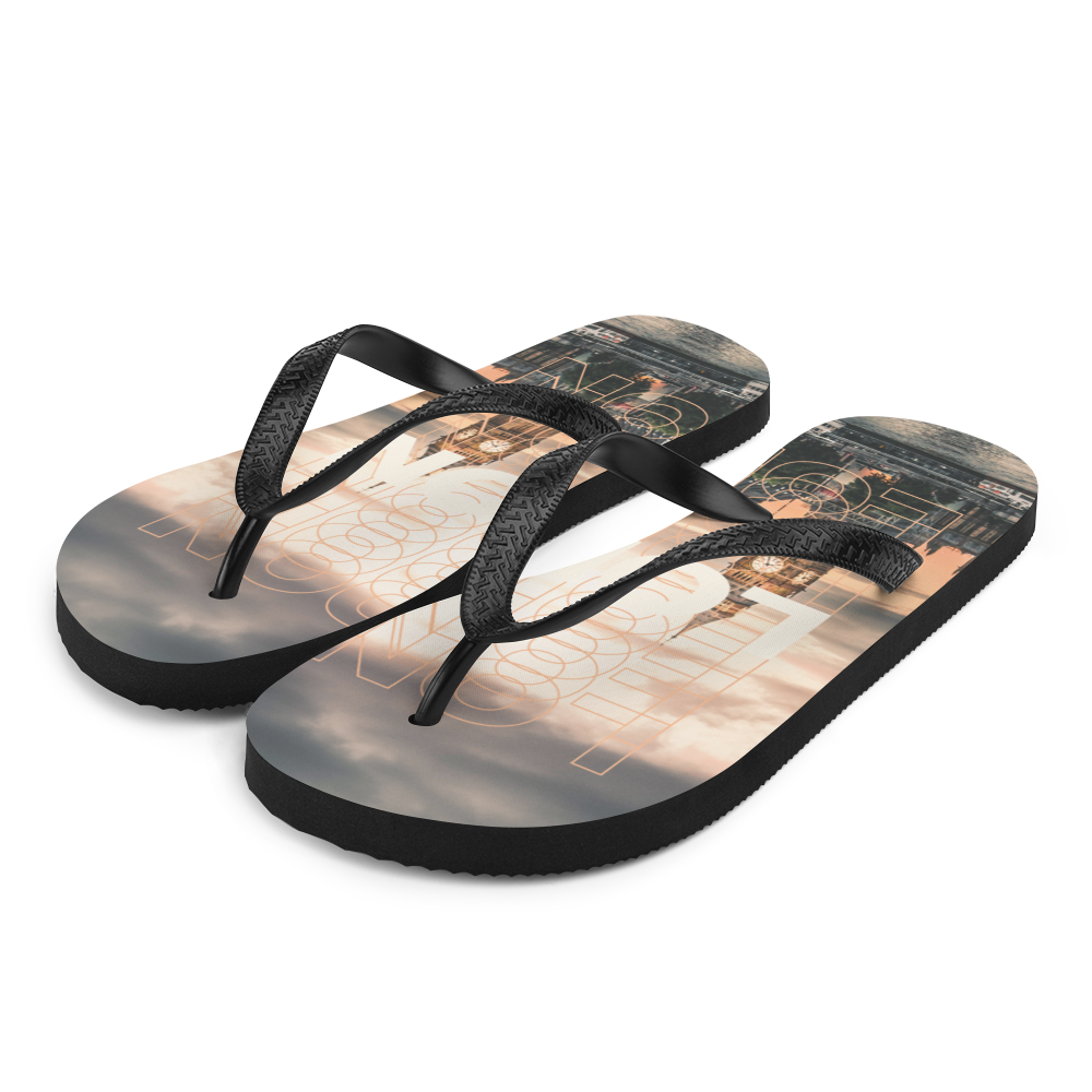 S London Fullprint Flip-Flops by Design Express