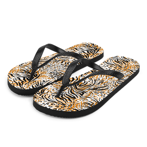 S Tiger Seamless Pattern Flip-Flops by Design Express