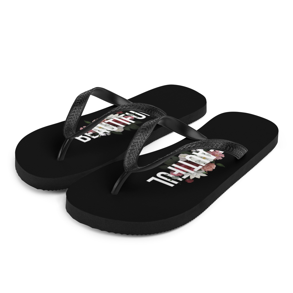 S Beautiful Flower Flip-Flops by Design Express