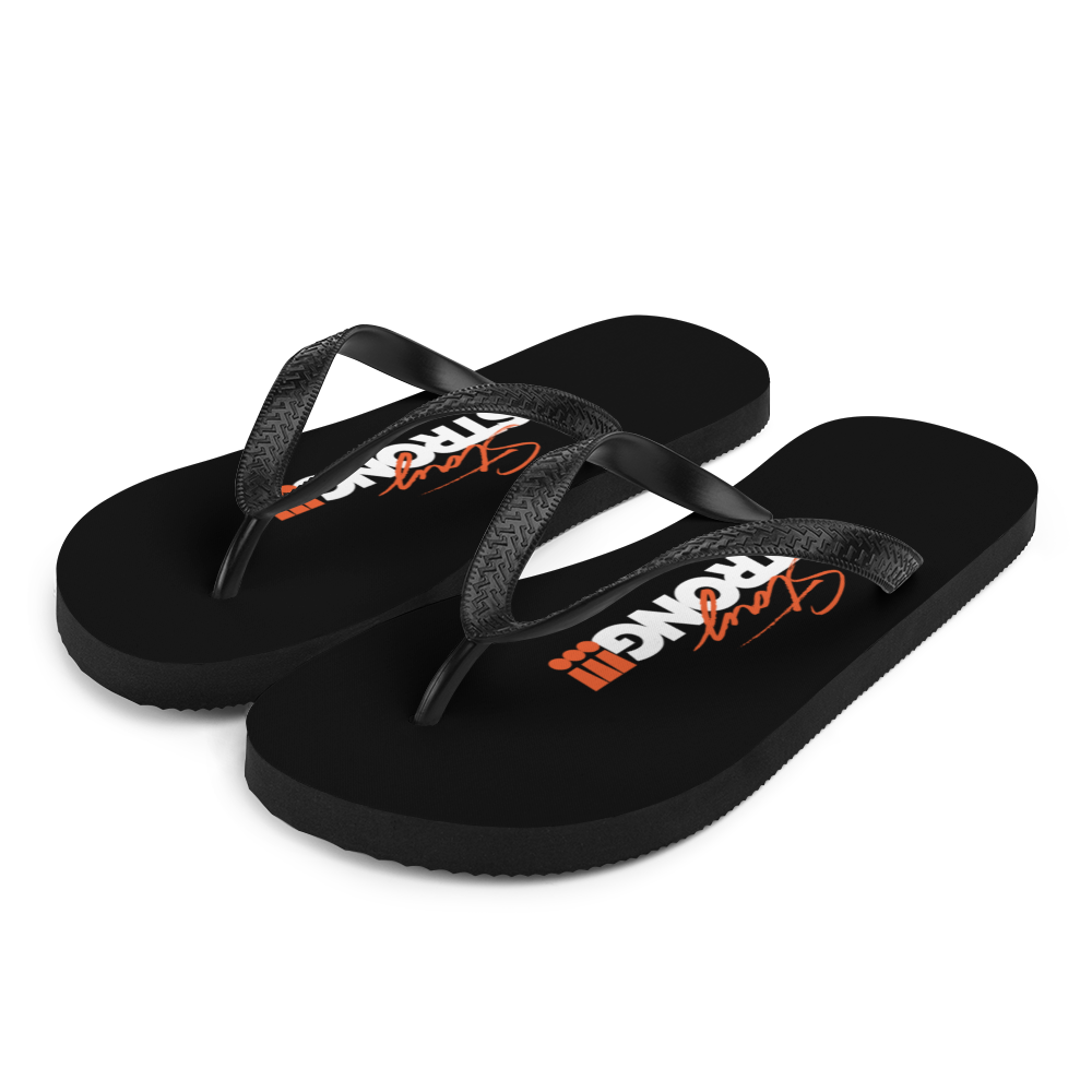 S Stay Strong (Motivation) Flip-Flops by Design Express