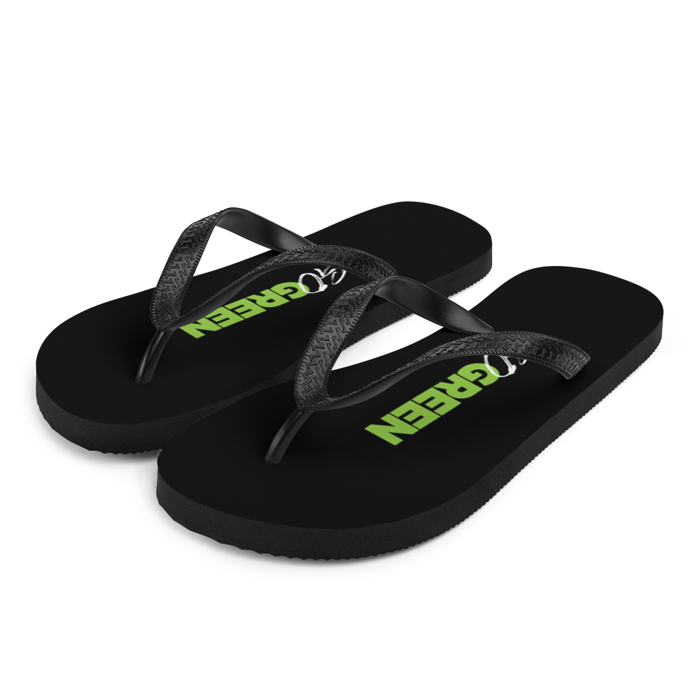 S Go Green (Motivation) Flip-Flops by Design Express