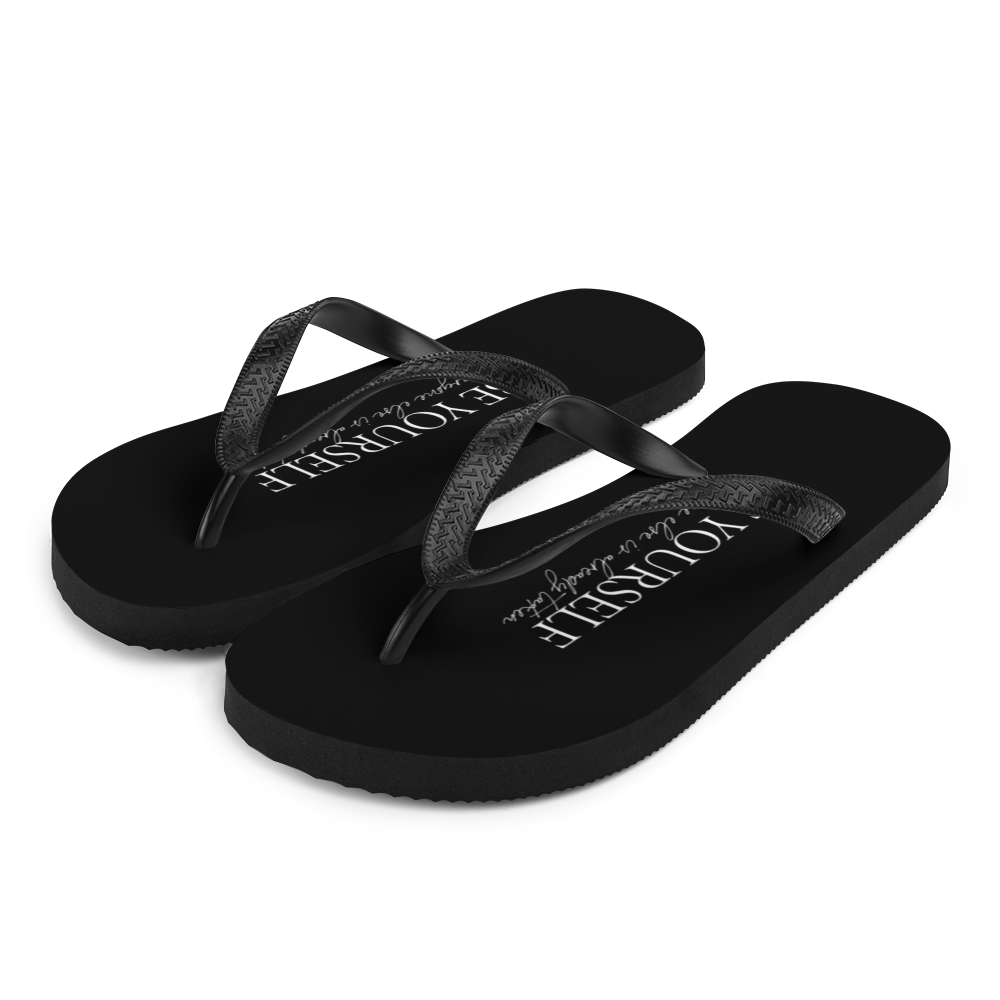 S Be Yourself Quotes Flip-Flops by Design Express