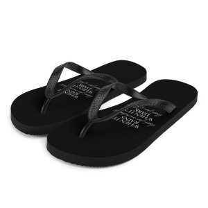 S When it rains, look for rainbows (Quotes) Flip-Flops by Design Express
