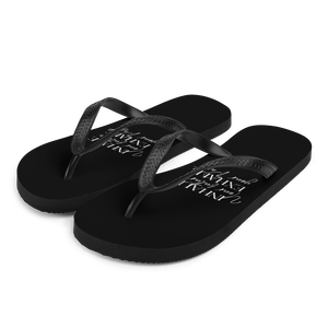 S Inhale your future, exhale your past (motivation) Flip-Flops by Design Express