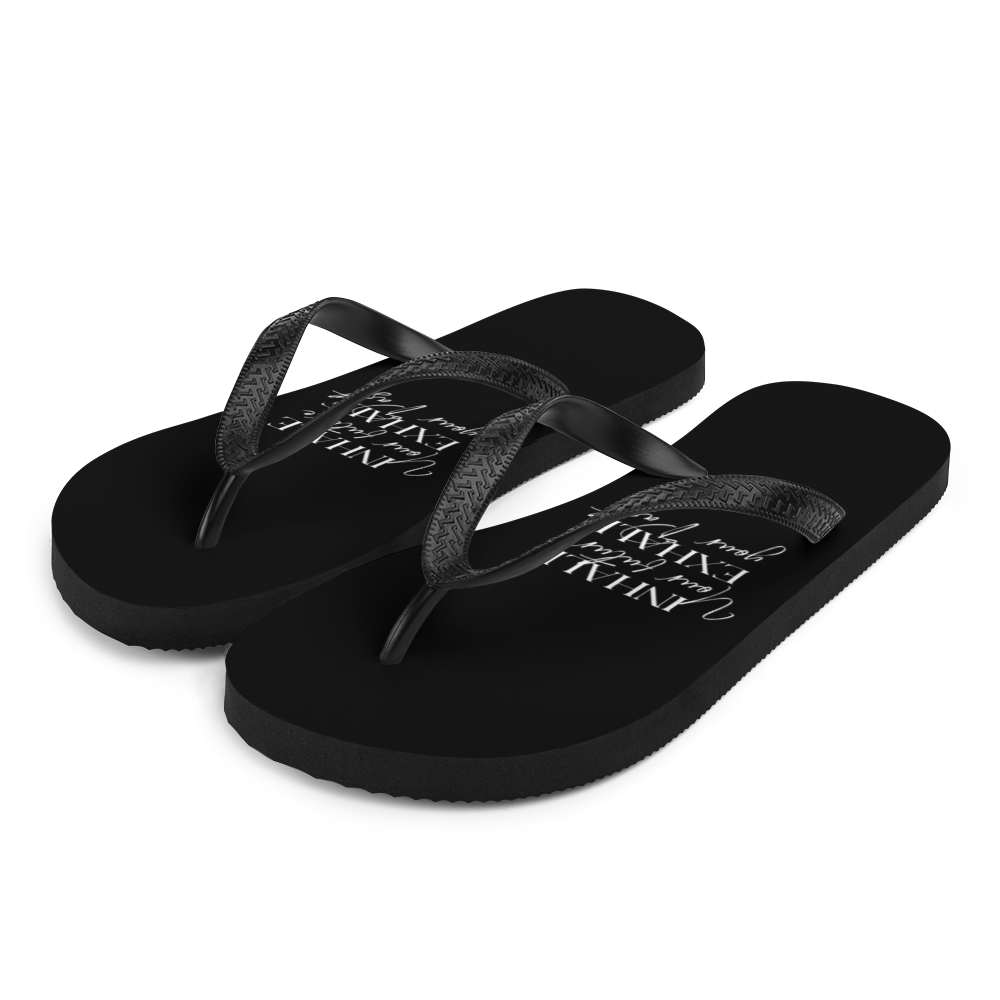 S Inhale your future, exhale your past (motivation) Flip-Flops by Design Express