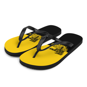 S Shit happens when you trust the wrong people (Bold) Flip-Flops by Design Express