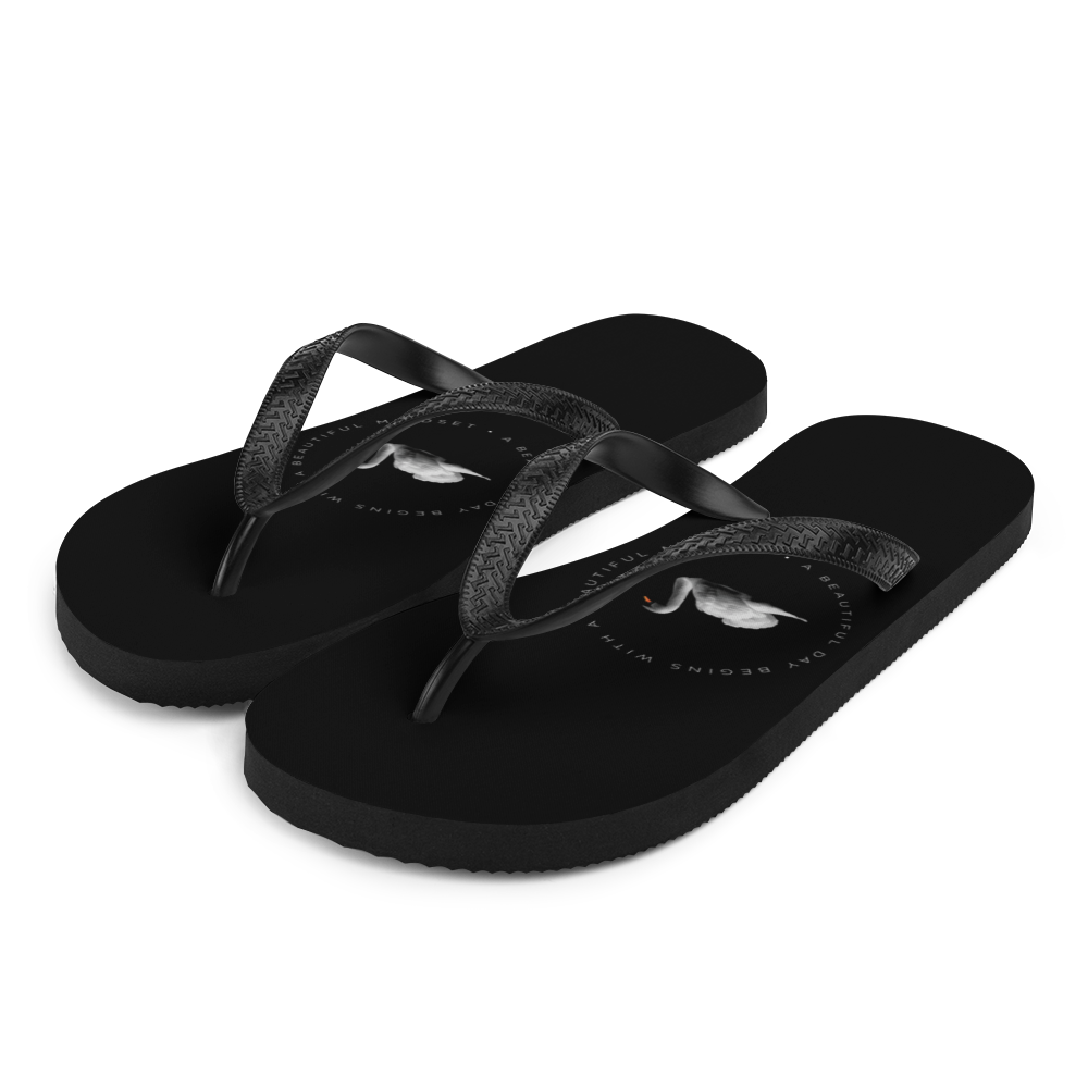 S a Beautiful day begins with a beautiful mindset Flip-Flops by Design Express