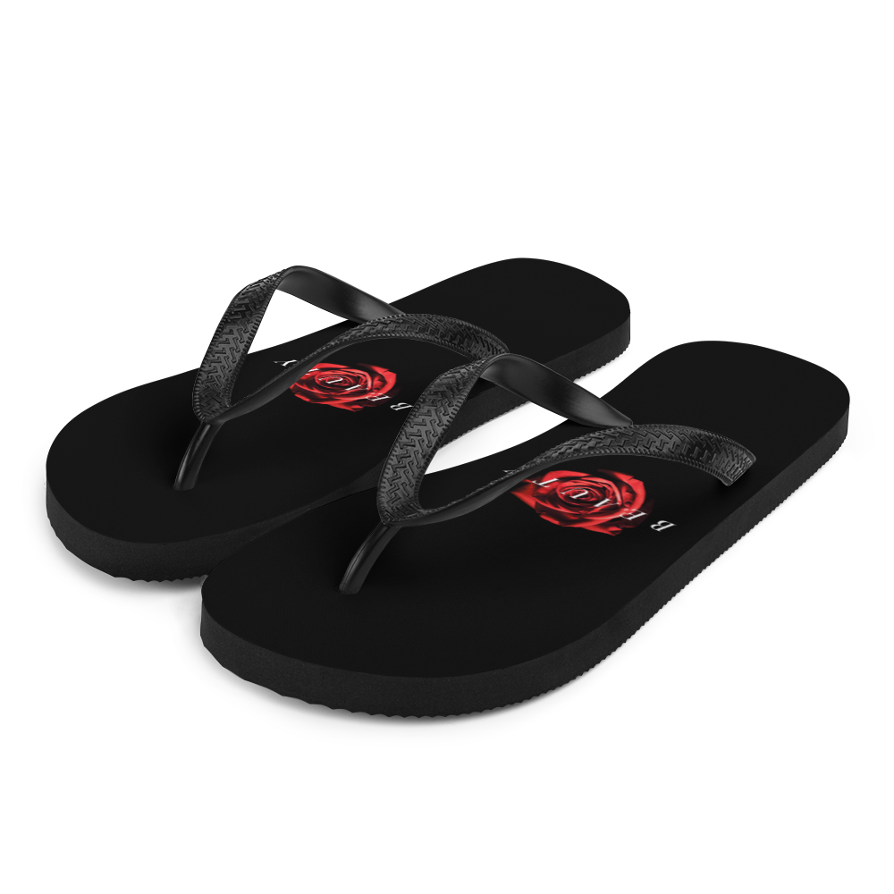 S Beauty Red Rose Flip-Flops by Design Express