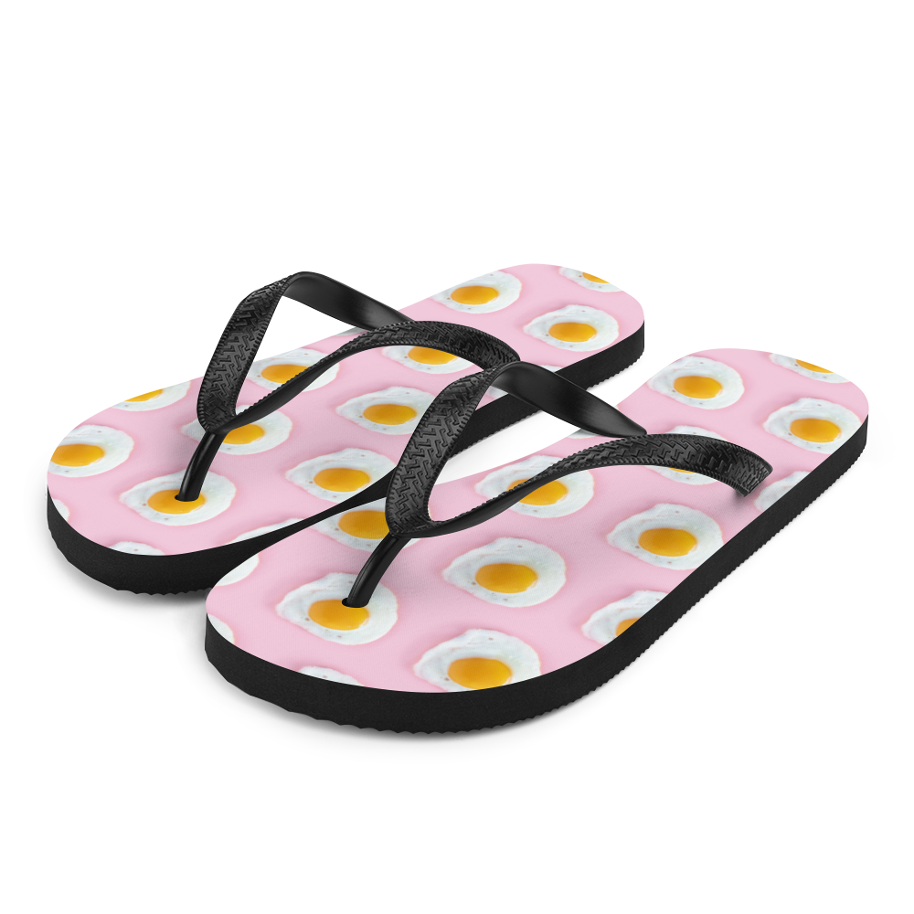 S Pink Eggs Pattern Flip-Flops by Design Express