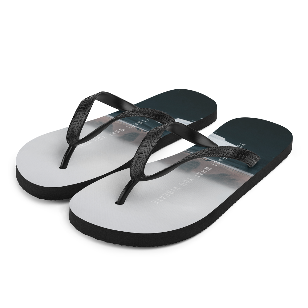 S You attract what you vibrate Flip-Flops by Design Express