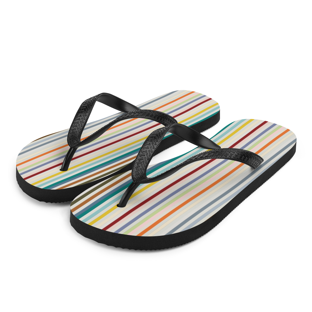 S Colorfull Stripes Flip-Flops by Design Express