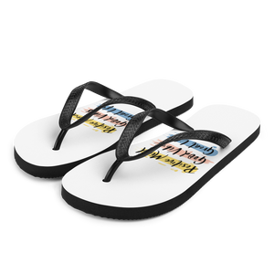 S Positive Mind, Good Vibes, Great Life Flip-Flops by Design Express