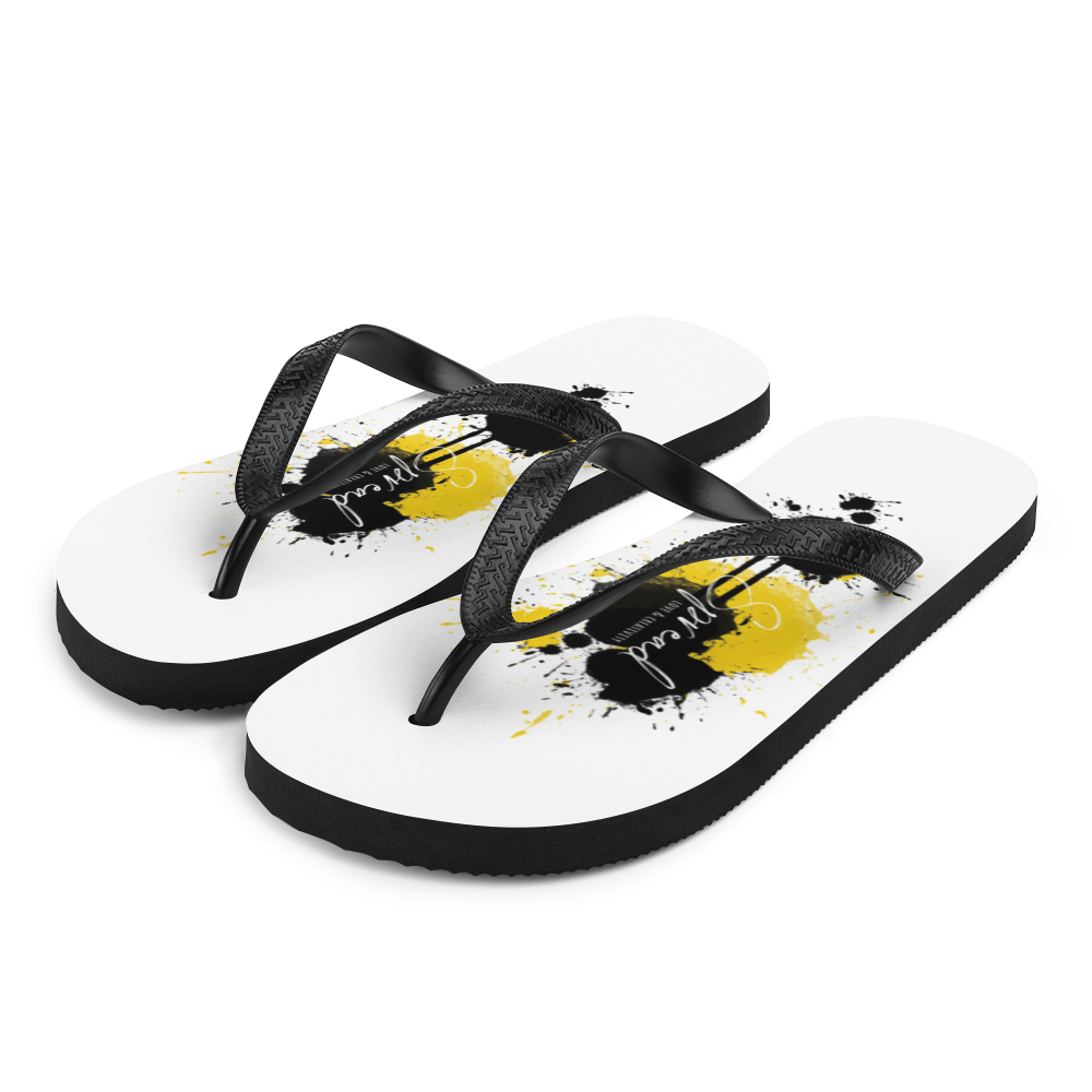 S Spread Love & Creativity Flip-Flops by Design Express