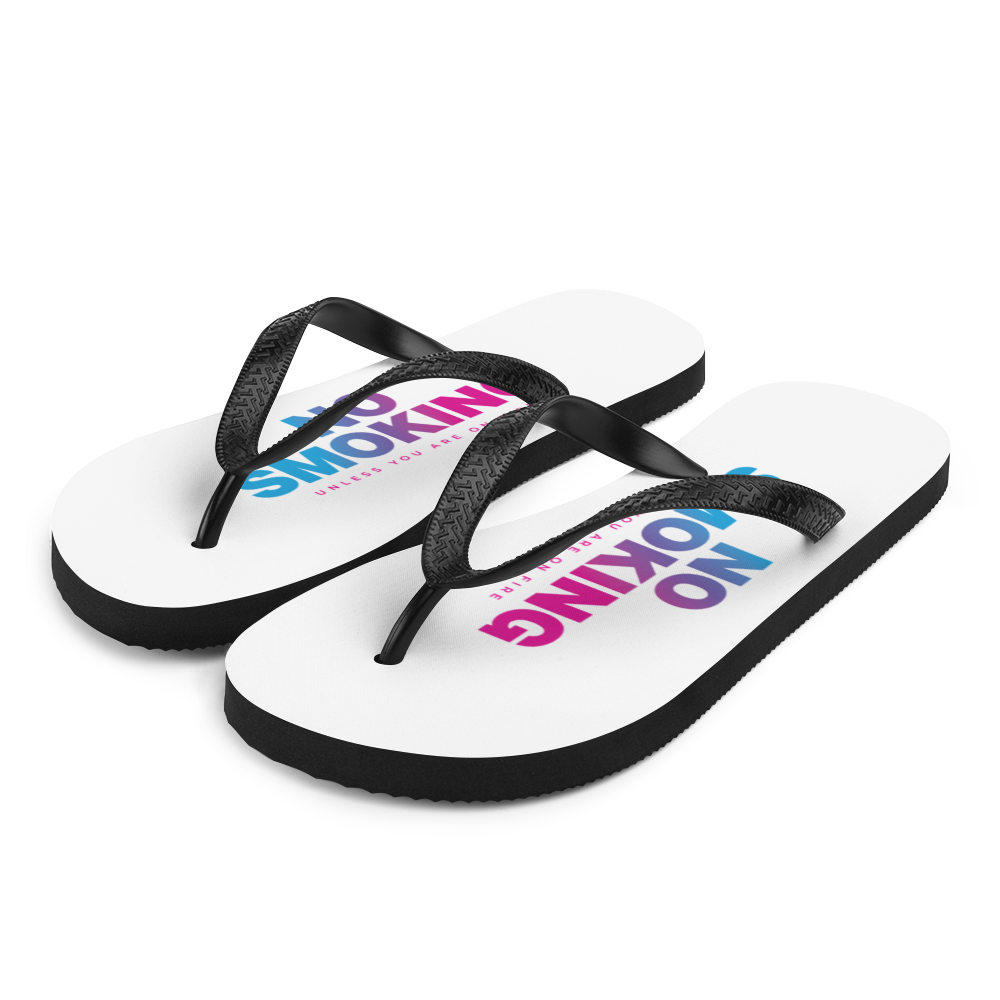 S No Smoking Flip Flops by Design Express