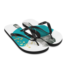 Composition Abstract Art Flip-Flops by Design Express