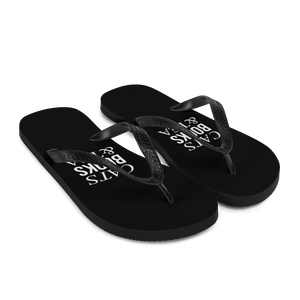 Cats Books Tea (Funny) Flip-Flops by Design Express